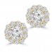 2.05 Ct Ladies Round Cut Diamond Stud Earring In 14 kt Yellow Gold